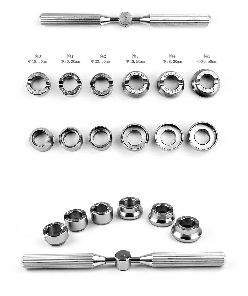 BNL annular gear ring 4-piece set with a diameter of 34-38mm metal positioning ring for mechanical assembly/watch repair parts