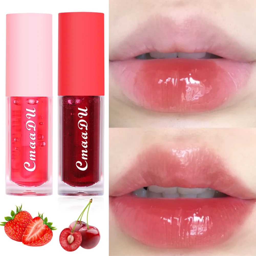 6 Kleur Fruit Lippenbalsem Temperatuur Veranderende Spiegel Lip Olie Dikke Lippen Hydraterende Verminderen Lip Lijnen Waterdichte Lippenbalsem Cosmetisch