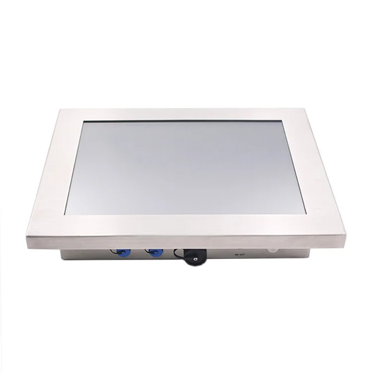 12 15 pulgadas Ip67 impermeable integrado todo en una Pc sin ventilador para quioscos de pago Panel de pantalla táctil Industrial Pc