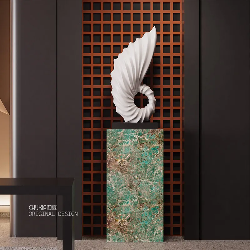 Art conch sculpture floor-to-ceiling ornament hotel staircase model room living room decoration