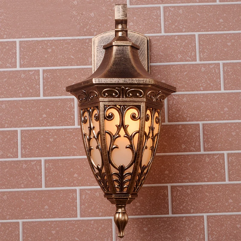 Europeu Impermeável e à Prova de Ferrugem Lâmpada de Parede, Garden Villa, Sala de estar, Varanda, Entrada, Corredor, Cerca