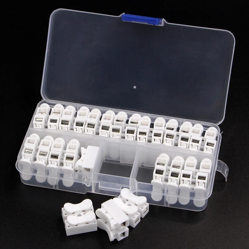CH-2 Quick Terminal Blok 26Pcs Connector Spring Push Type Butt Terminal 2P Draad Connector