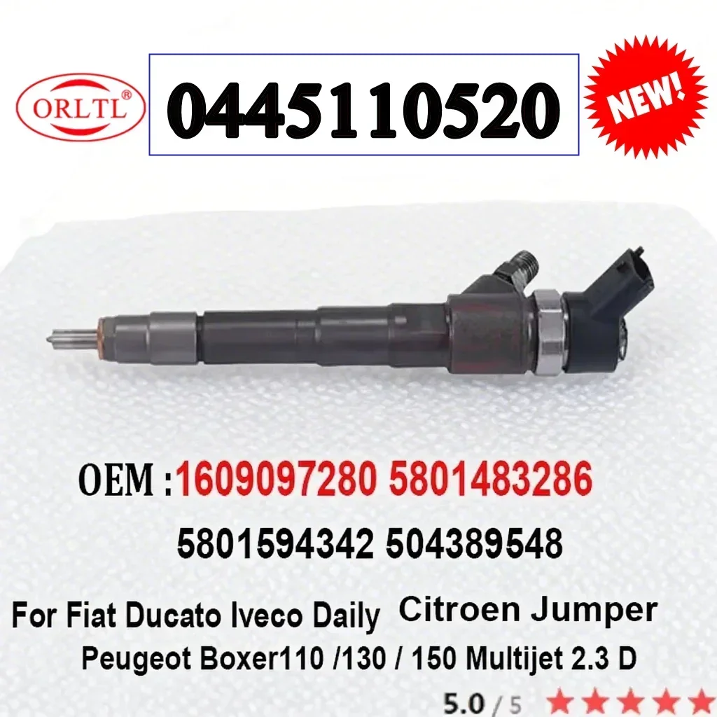 

0445110520 0445110418 Genuine Fuel Injector For Fiat Ducato Iveco Daily Citroen Peugeot 2.3D 1609097280 5801594342 504389548
