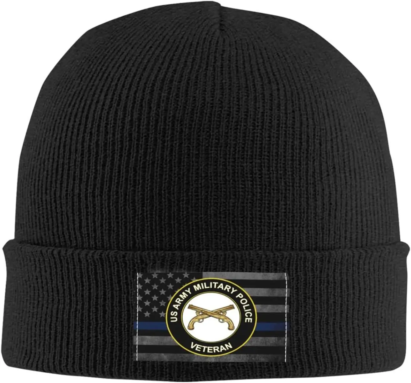 United States Army Veteran Military Police Veteran Adults Knit Beanie Winter Hat Men Women Skull Cap Outdoor Warm Caps