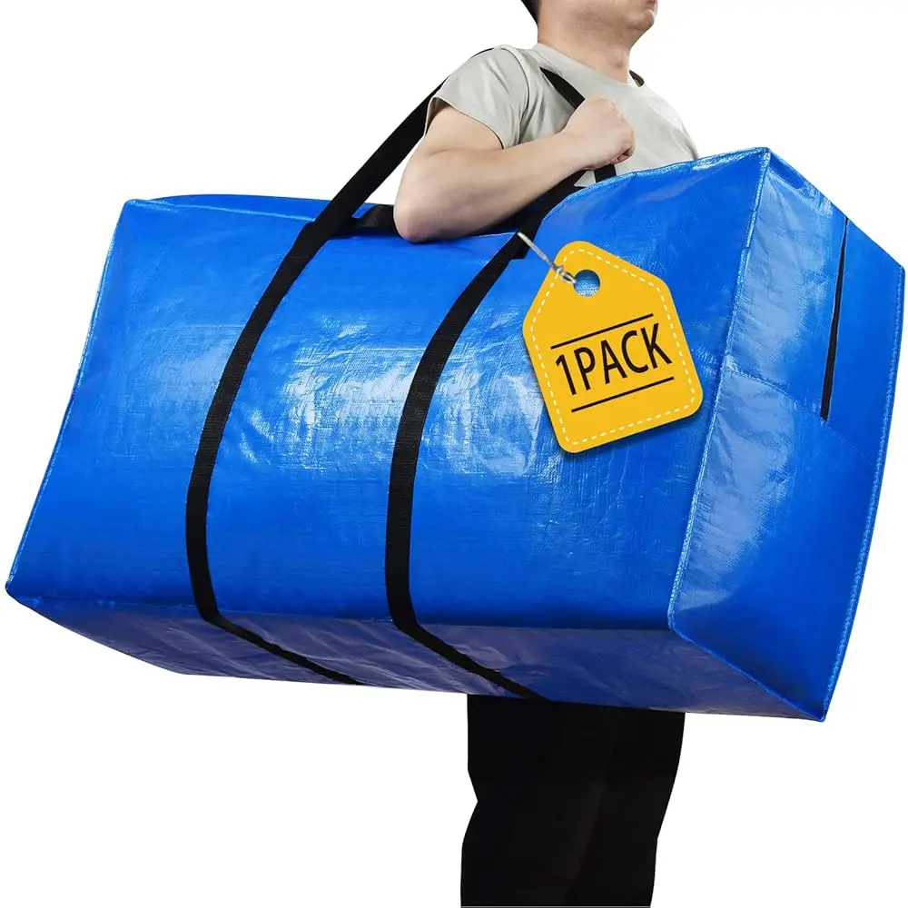 

194 Gallon Extra Large Storage Bags, Zippered Outdoor Cushion Furniture Storage Bag With Handles,Jumbo Large Moving Bags Heavy