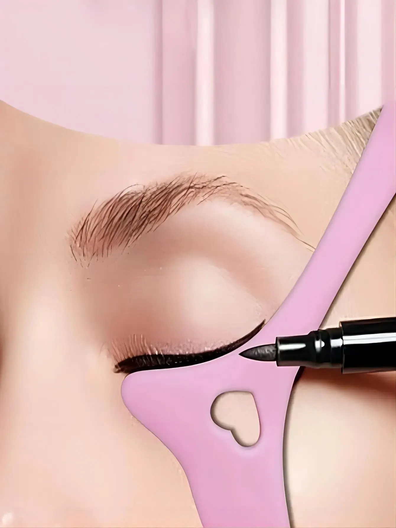 Wielofunkcyjny szablon do eyelinera końcówki w kształcie skrzydeł silikonowy eyeliner Aid Marscara rysunek szminka noszenie pomoc narzędzia do makijażu wielokrotnego użytku