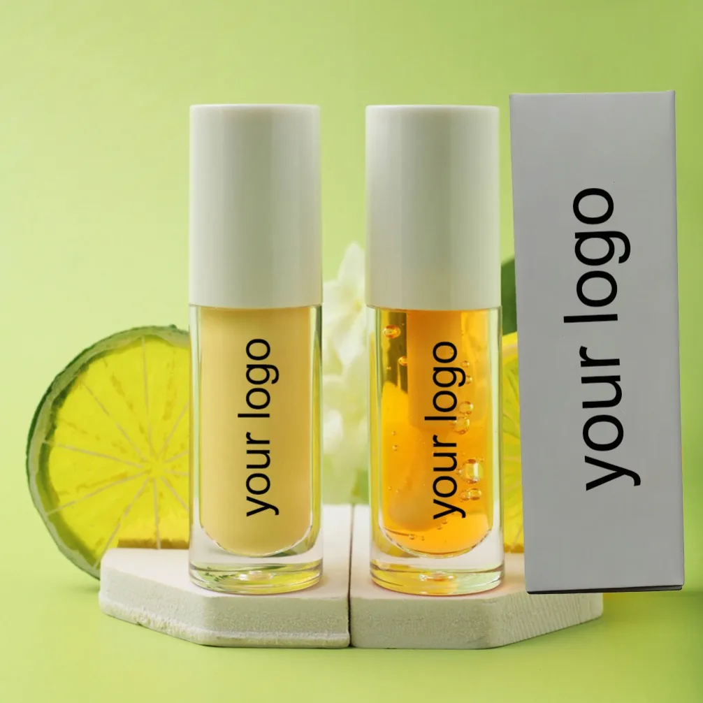 Private Label Vegan Makeup Wholesale 6ml Smooth Butter Lip Gloss Mirror Finish Milk Honey Night Repair Lip Oil