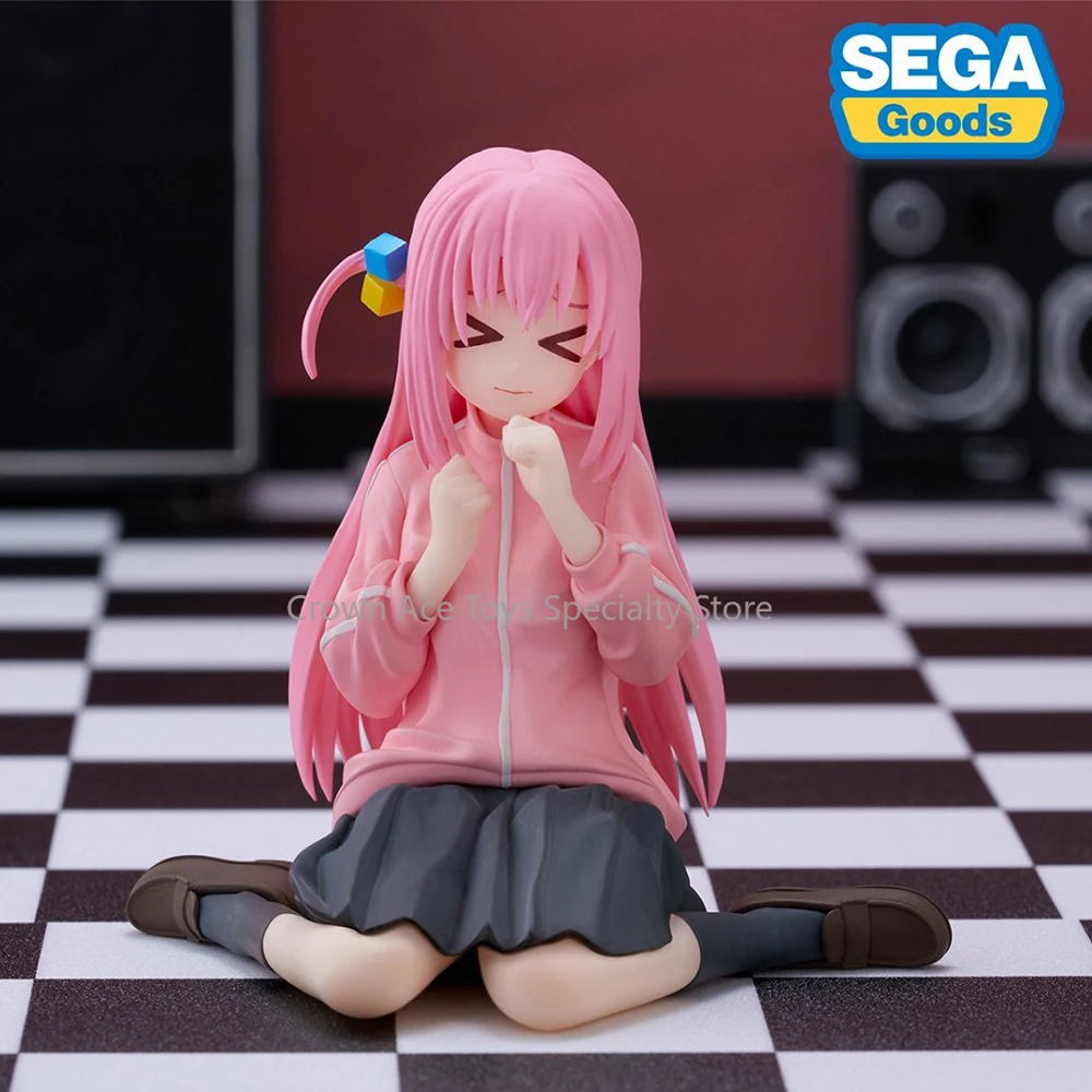 SEGA Premium Chokonose Figure Bocchi the Rock! Hitori Gotoh Mmmmmm Ver. 80mm Collectible Anime Model Ornament Trendy Toys Gifts