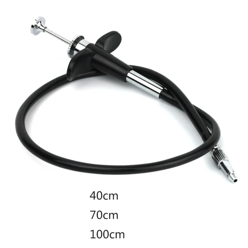 

40/70/100cm Threaded Release Cable Wire, Mechanical Locking Shutter Release Cable Cord with Bulb-lock Designing