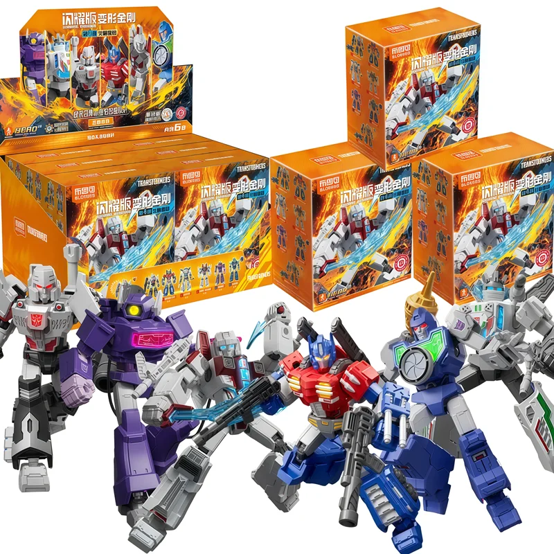 ブロキーズ変身オプティマスプライムメガトロンスタースクリームショックウェーブビューファインダーアクションフィギュアモデル組み立ておもちゃブラインドボックスギフト