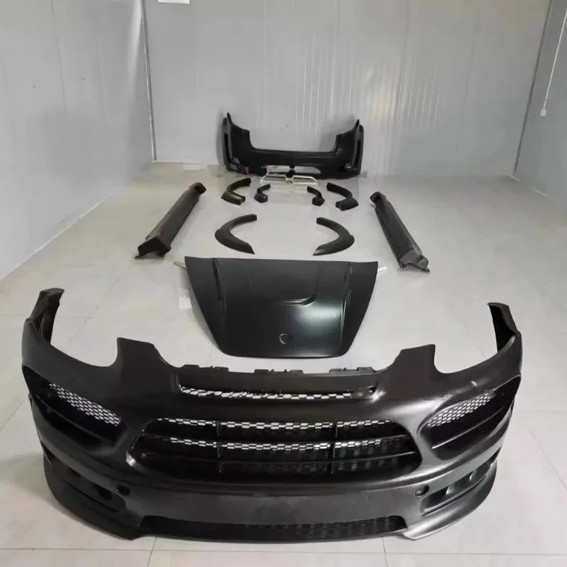 

Resin & Carbon Fiber Modified Body Kit，Front Rear Bumper Side Skirt Eyebrow Fender Engine Hood Exterior Parts