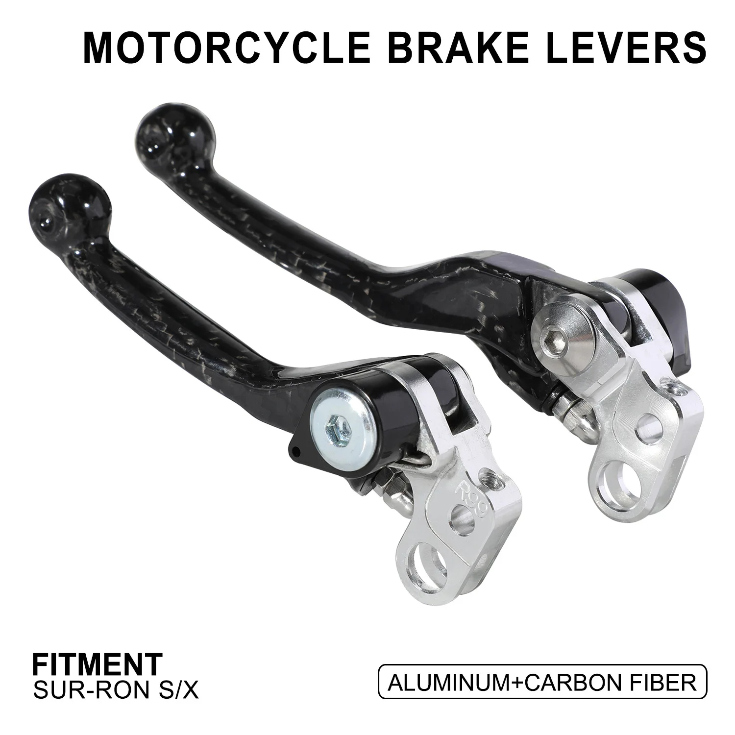 

High-Quality Carbon Fiber Brake and Clutch Lever Horns for Light Bee S/X Motorcycles