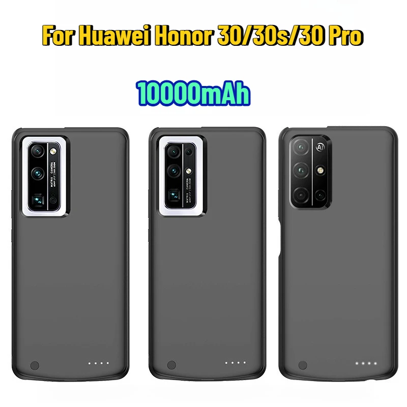 

Портативный чехол-аккумулятор для Huawei Honor 30/30s/30 Pro, беспроводной внешний аккумулятор для телефона