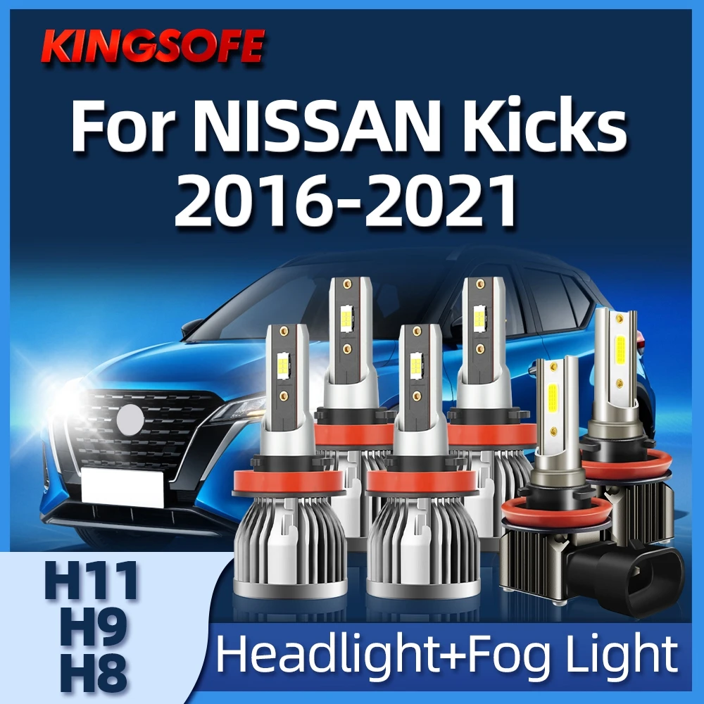 

Roadsun H11 LED 26000LM Car Headlight Bulbs H9 H8 110W 6000K Fog Light For NISSAN Kicks 2016 2017 2018 2019 2020 2021