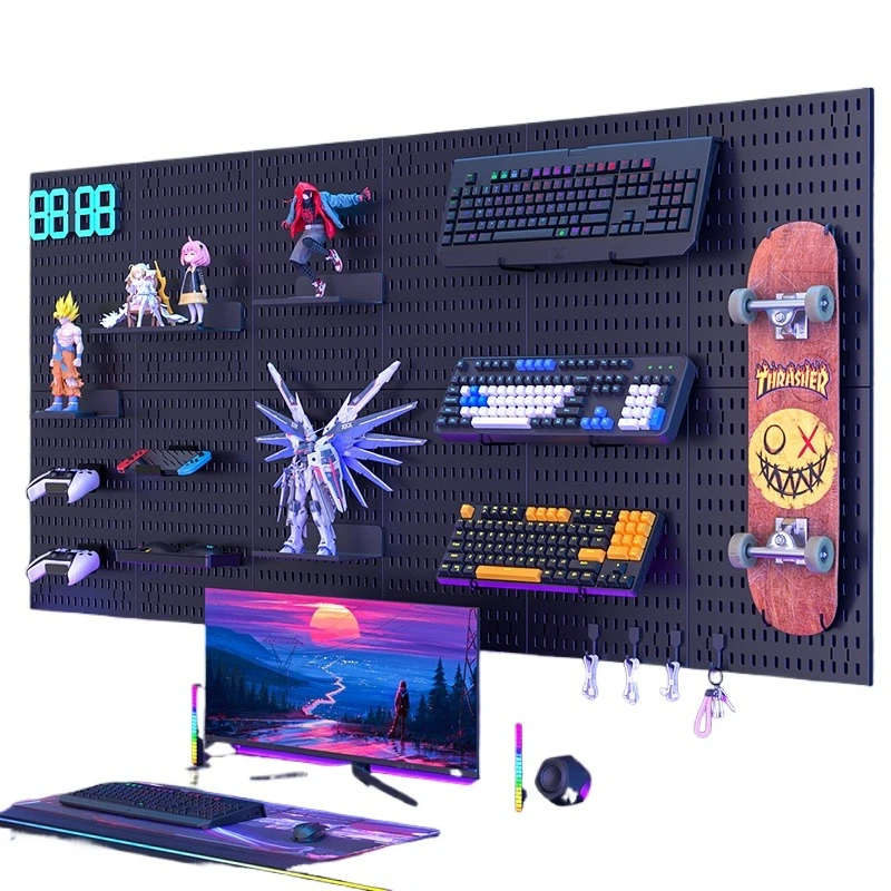 

Nail board display Nail board shelf with hook without punching game Siding