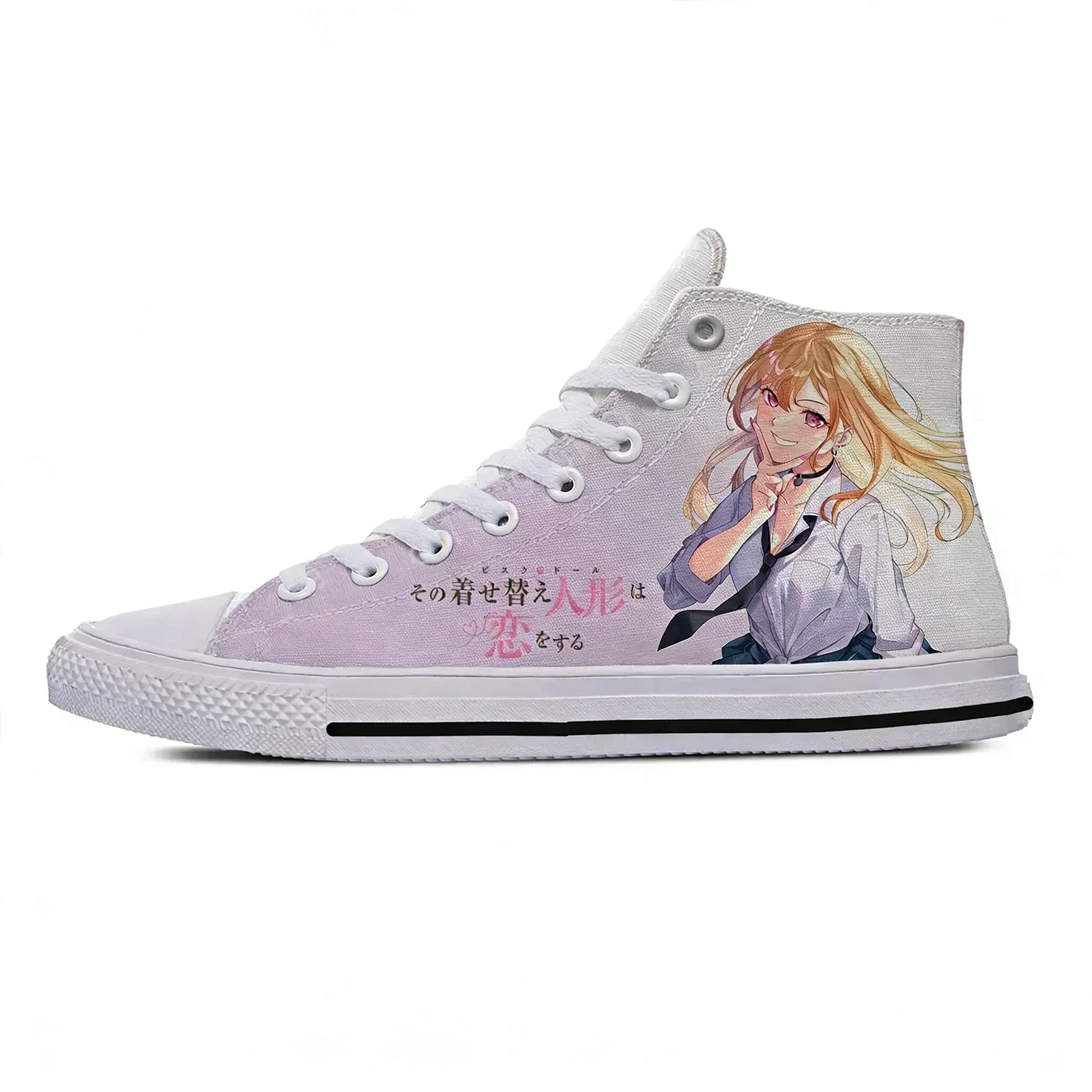 

Кроссовки Anime My Dress Up Darling High Top для мужчин, женщин и подростков, повседневная обувь, кроссовки из ткани, легкие кроссовки с 3D-принтом