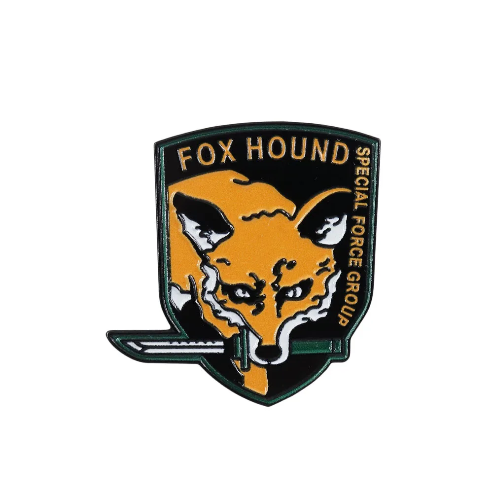 Insignia de Pin de Metal de Cosplay sólido Foxhound Metal Gear