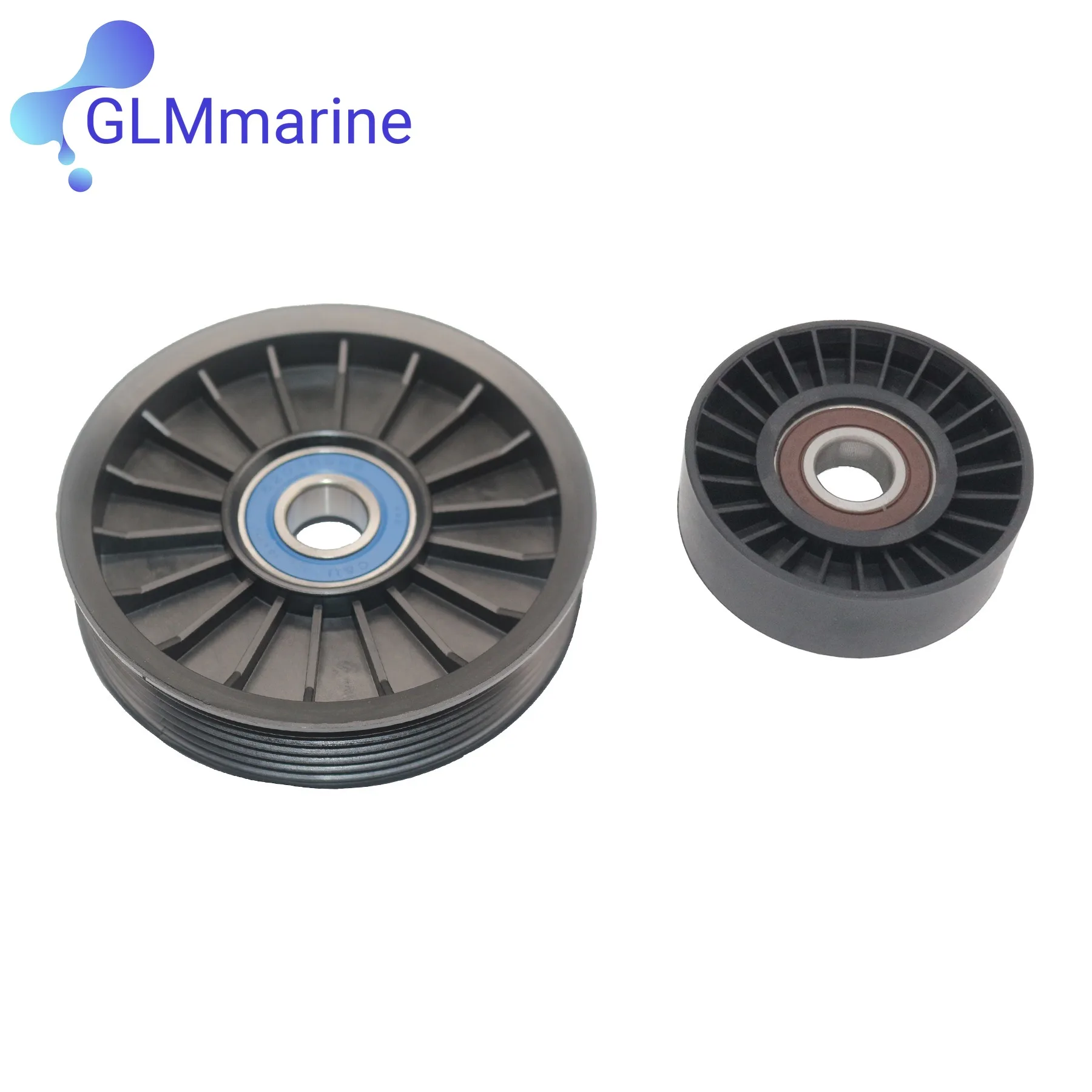For Mercruiser V6 V8 Serpentine Belt Idler PULLEYet 8M S6500024 4.3-6.2 L MPI Pulleys w/ Belt 862087A1 865598 864625T 865615Q03 image 3