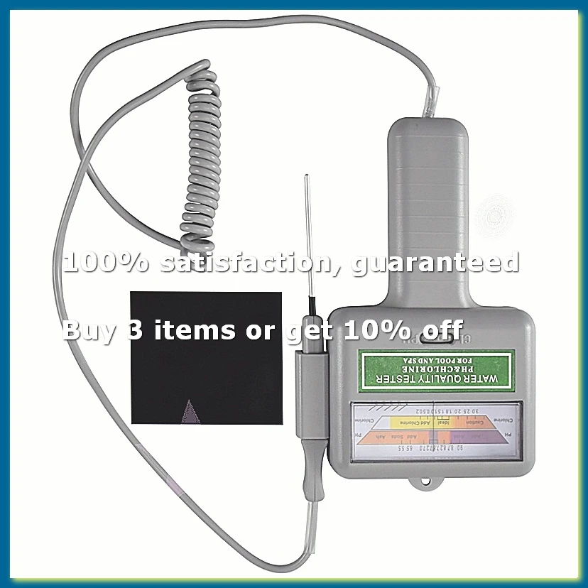 Water PH Chlorine Tester Swimming Pool Quality Spa Level Meter Analysis Measurement Monitor Detector Check Test Kit-A56M