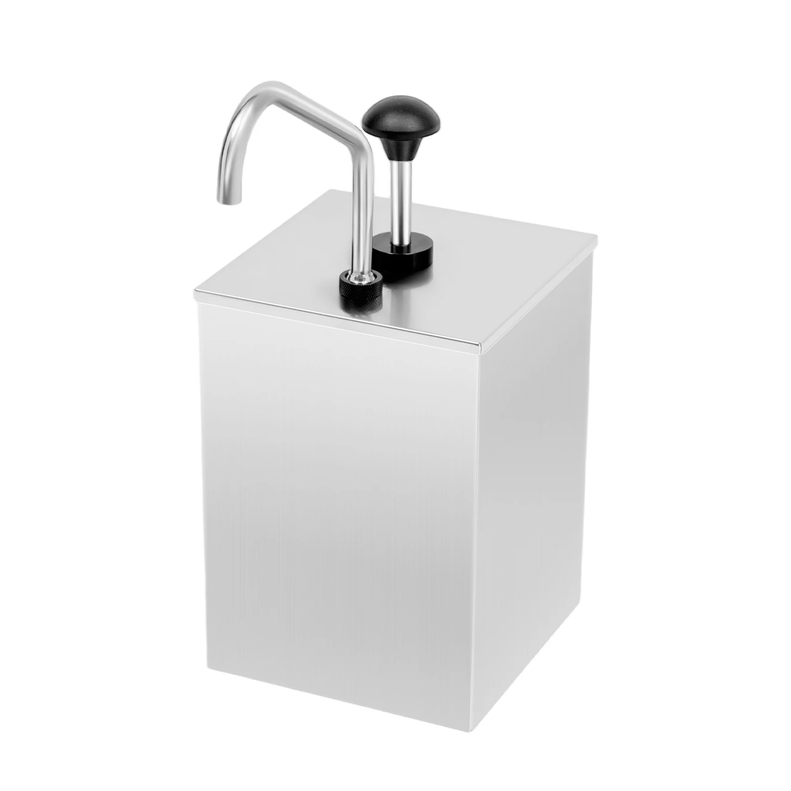 

4L/4.2Qt Sauce Pump Condiment Dispenser One-Press with 304 Steel Body Commercial Cheese & Hot Fudge Pump for Buffet & Restaurant