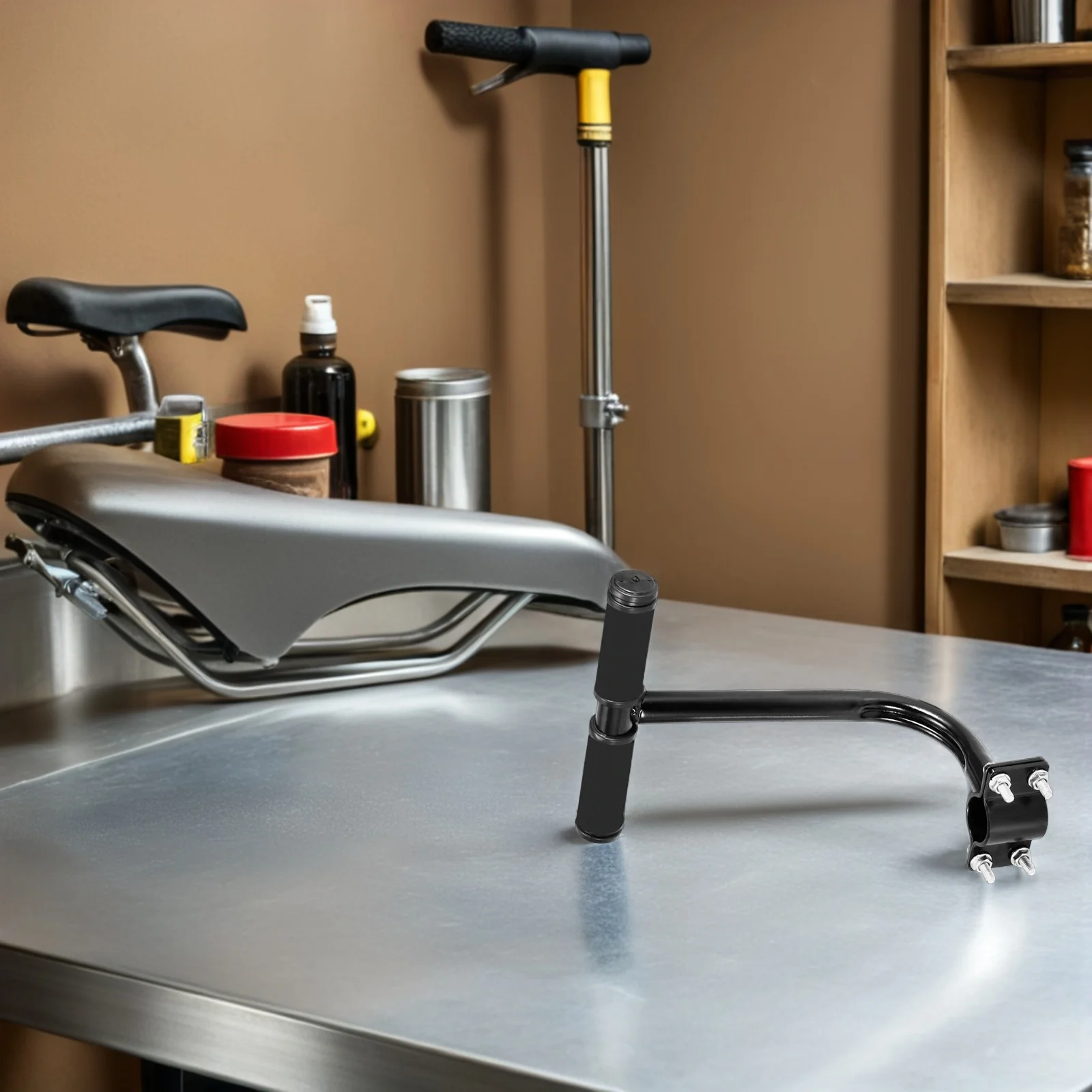 Bike Back Seat Armrest Strong Durable Easy Install for Road Folding Mountain 's Bikes Bike Rear Seats Handle