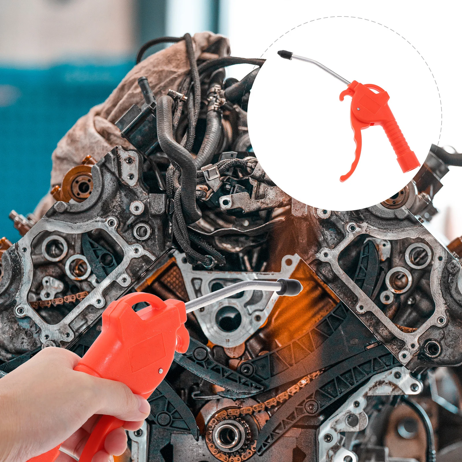 

2Pcs Air Blower Nozzle Compressor Dust Removal Tool Attachment High Blowing Car Detailing Pneumatic Tool