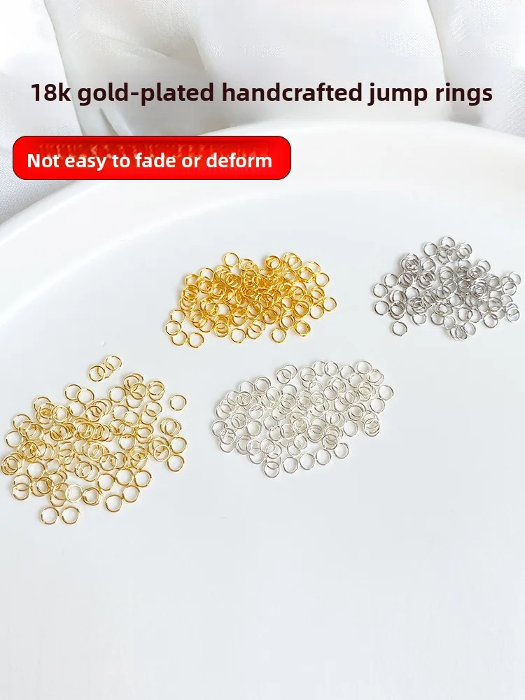 

Кольцо ручной работы с позолотой 8K, аксессуары для самостоятельного изготовления украшений, одинарное кольцо, материал для ожерелья и серег, новинка, модные украшения