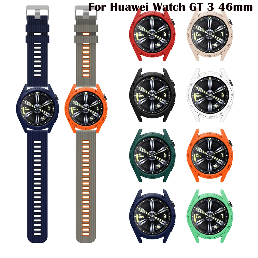 Protective Case For Huawei Watch GT 3 46mm Protector Cover Cases GT3 46MM Soft Silicone Shell Bumper Frame Accessories Colorful