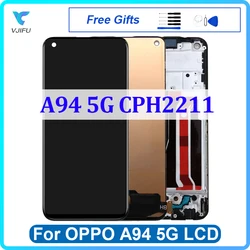 Incell LCD 디스플레이 터치 패널 디지타이저 어셈블리, OPPO A94 5G CPH2211 용 스크린, 휴대폰 수리 부품 교체