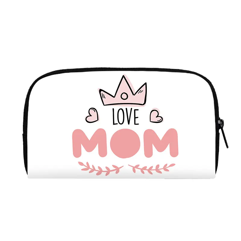 Rainbow Love Mom Print Wallet Mama Women Purses Maman Est La Meilleure Money Bag Card Phone Holder Cute Clutch Long Wallets Gift