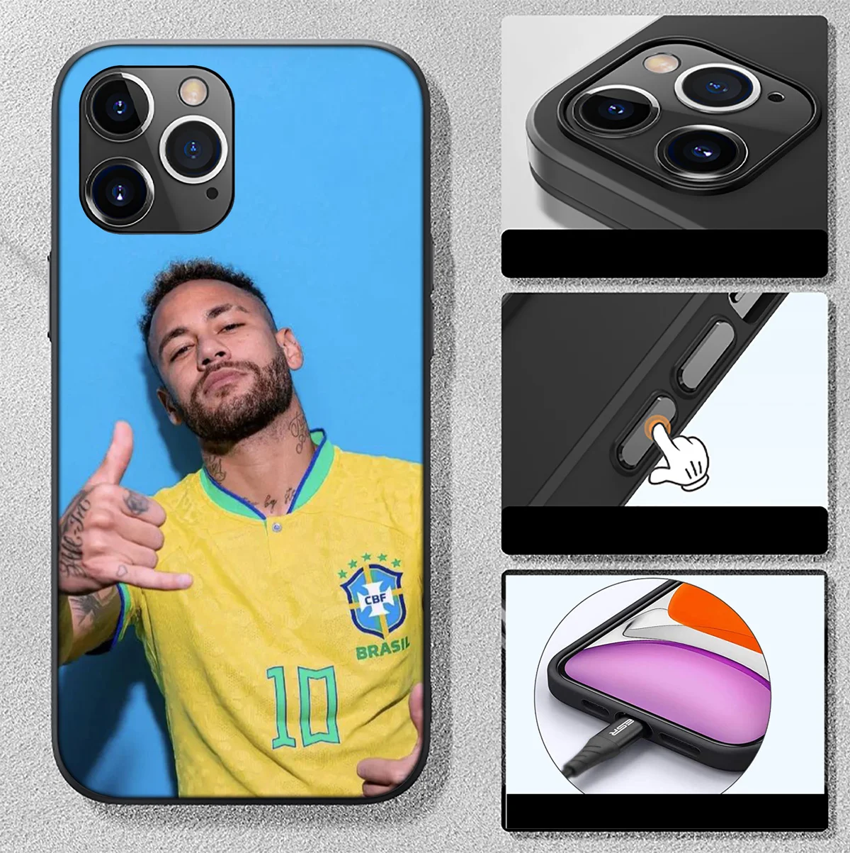 SK72 Football N-Neymar Phone Soft Case for Samsung Galaxy S20 S21 S22 S23 S24 Fe Plus Ultra Lite