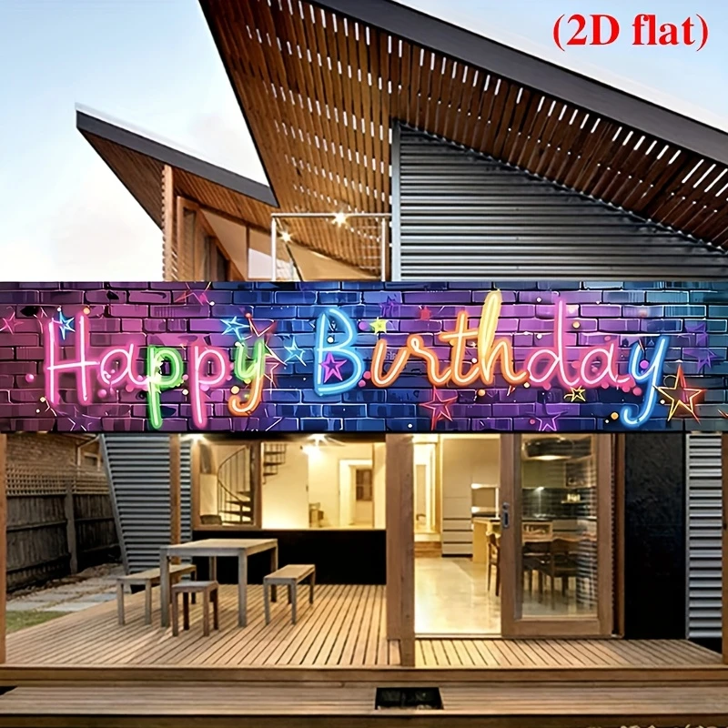 VIKAMA Neon Happy Birthday Ban - огляд і ціна Kids Outdoor Fence