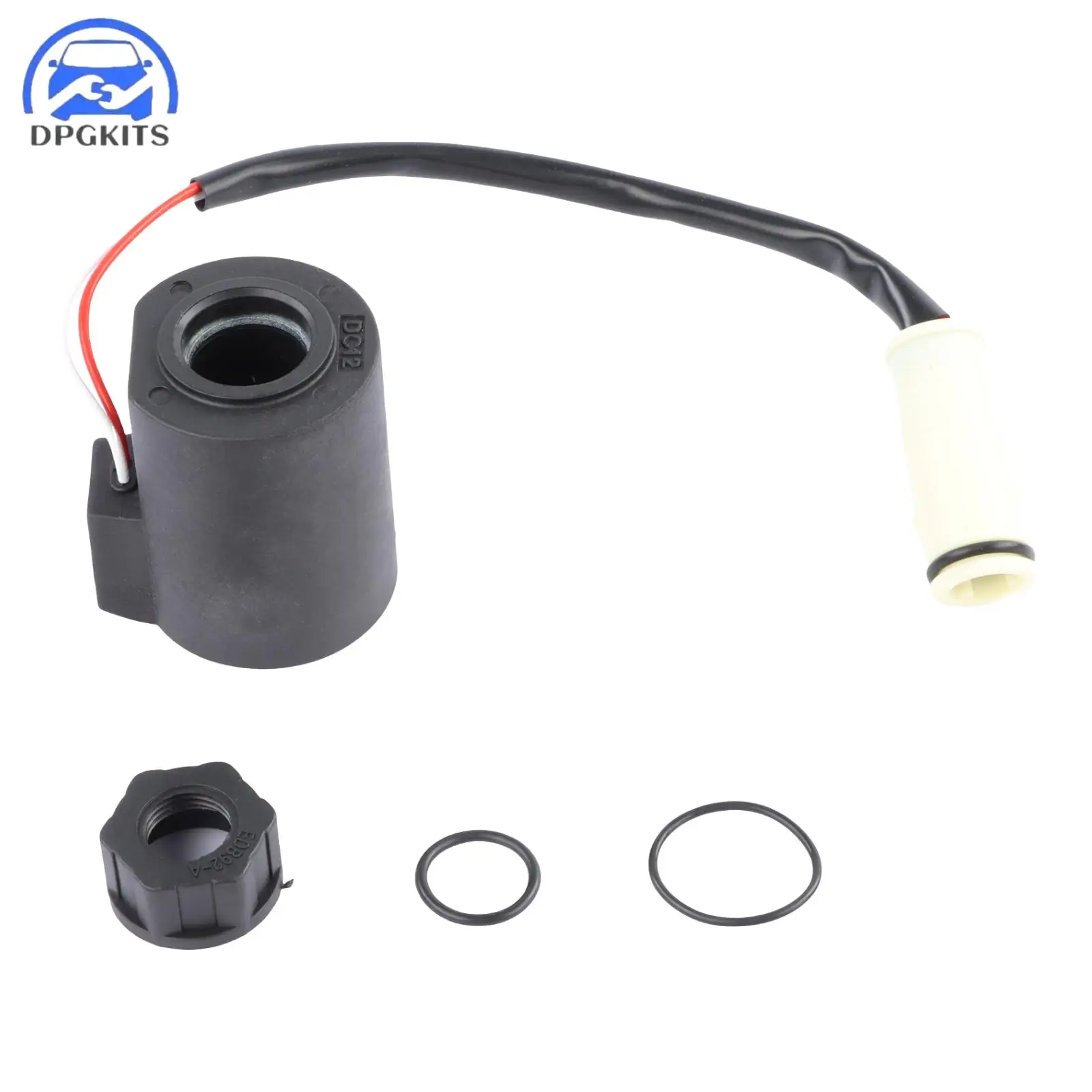 

12V Solenoid Coil For Volvo EC55 EC55B Excavator Accessories Solenoids Valve Coil D:20/21MM H:59MM Excavator Replacement Parts