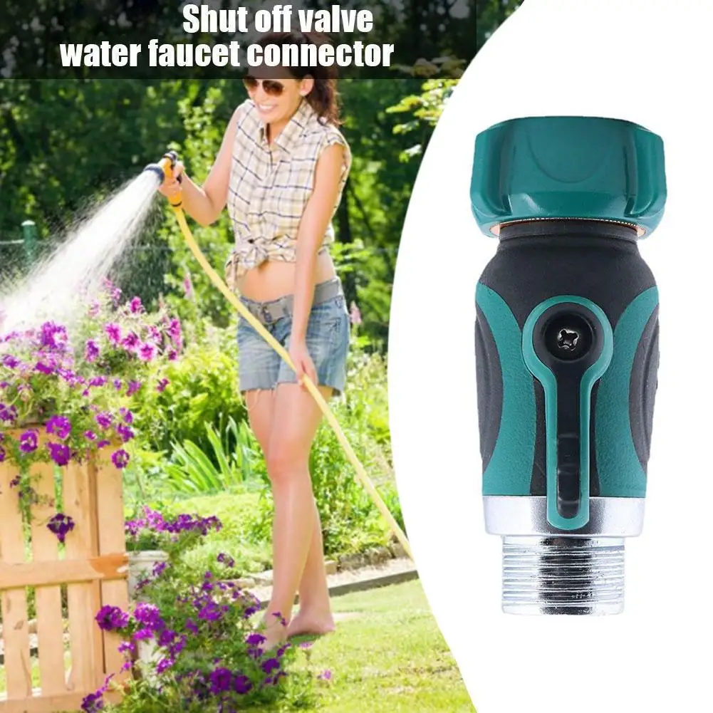 Garden Hose Shut Off , 3/4'' Garden Water Hose Adaptor With Irrigation Adapter For Water House Tap Connect A9s0