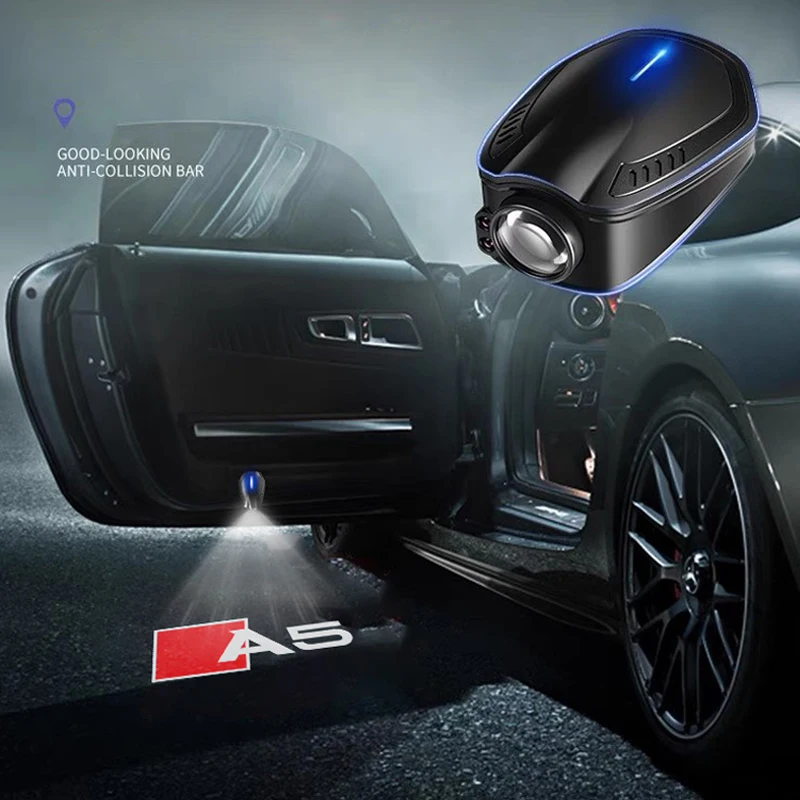 

2025 2 шт. HD светодиодные приветственные огни для дверей автомобиля для Audi A5 8T 8F F5 2012-2024 2013 2014 2015 проектор Ghost Shadow Lamp Auto Accessor