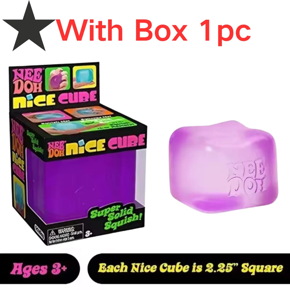 Schylling NeeDoh Nice Cube Sensorisches Quetschspielzeug mit Superfestem Squish zur Stresslinderung und Angstabbau Sensorisches Hilfsmittel Stressabbau-Spielzeug