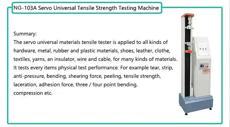 Mesin penguji tegangan Servo Universal komputer NG-103A