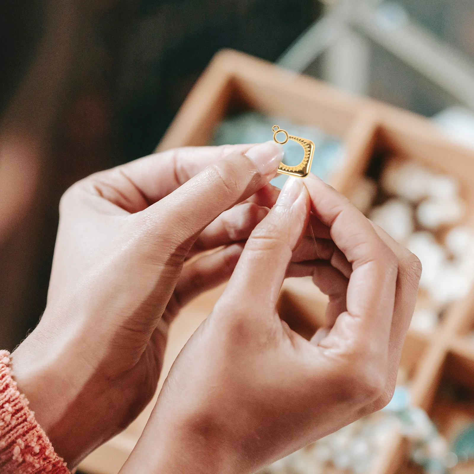 

5 Pcs Waterproof Bohemian Jewelry Dangle Charms for Earrings Crafting Making Creative Decorate Decorative Jewellery