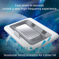 New semiconductor dual turbo bladeless fan laptop cooler 9V2A high power six-speed angle adjustment suitable for up to 21 inch
