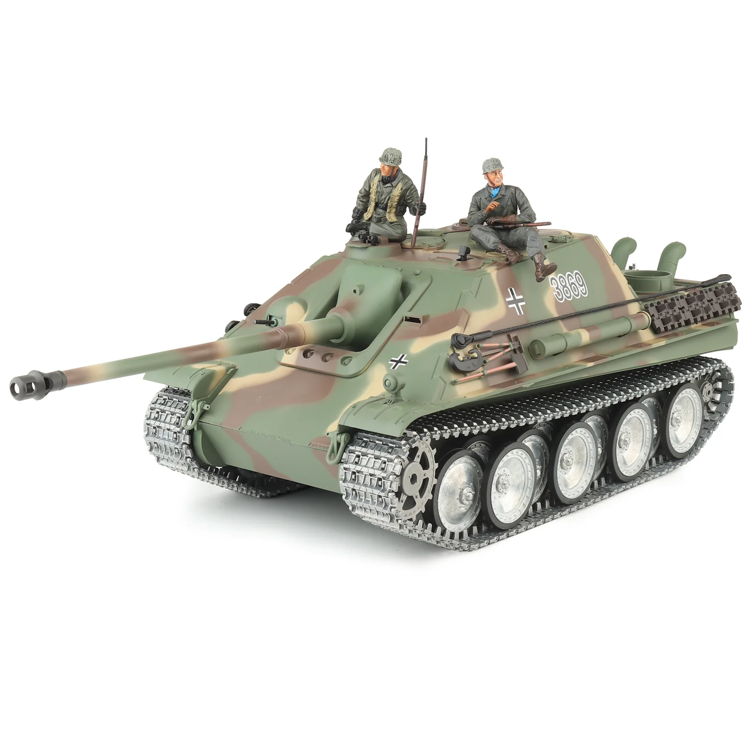 Heng Long rc tank 1/16 German Jagdpanther Antitank vehicle tank Model (Metal Road Wheel & Track & Gun canal)