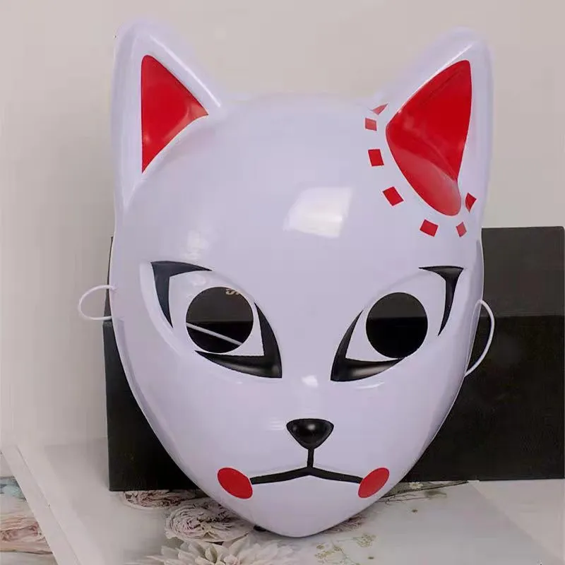 Anime Nhật Bản Cosplay Khẩu Trang Demon Slayer Kamado Tanjirou Sabito Makomo Halloween Mặt Nạ Cosplay Trang Phục Đạo Cụ Cáo Khẩu Trang