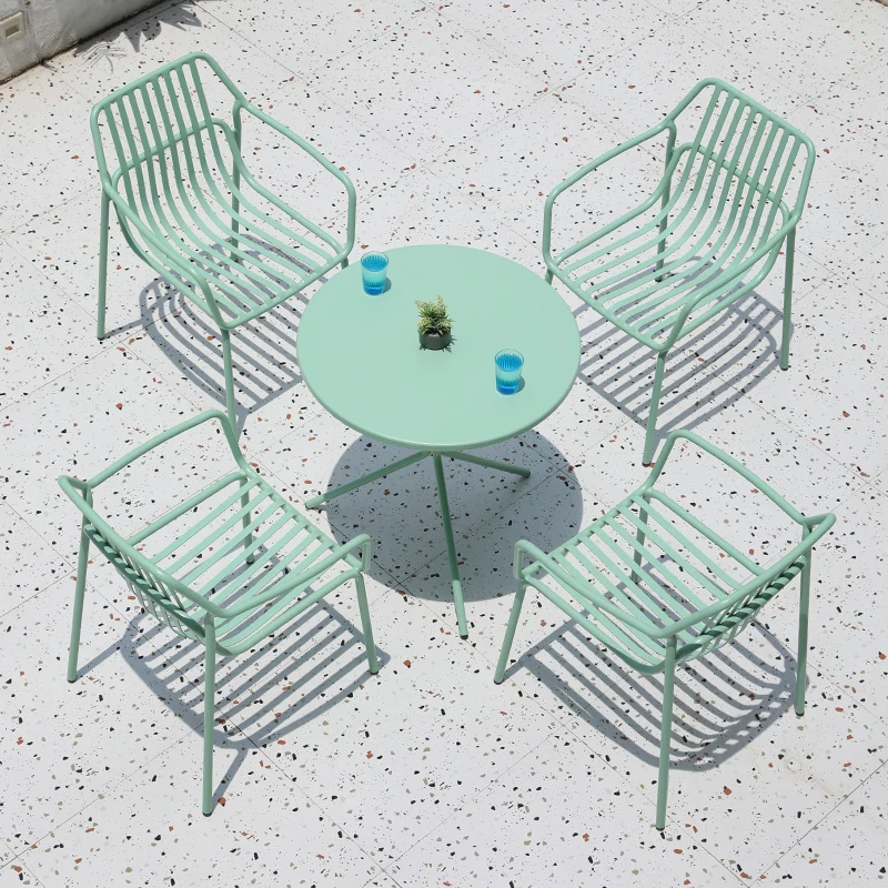 Waterproof Metal Garden Furniture Sets Outdoor Patio Adult Balcony Garden Furniture Sets Nordic Moving Mueble Retro Decorations