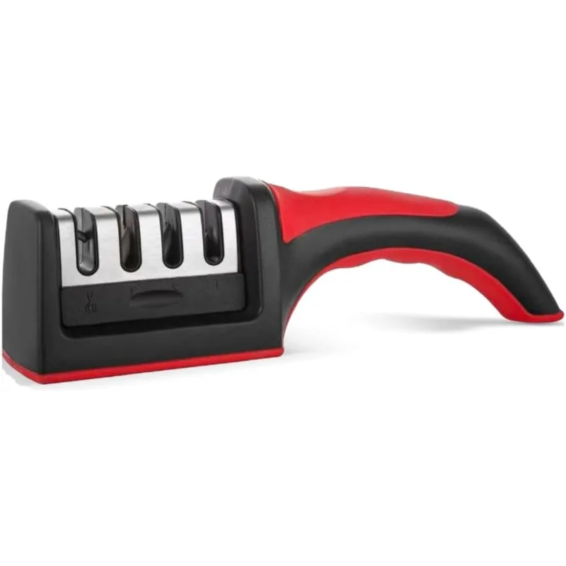 

Трехступенчатая портативная точилка для ножей – противоскользящий инструмент для легкого восстановления и полировки лезвий