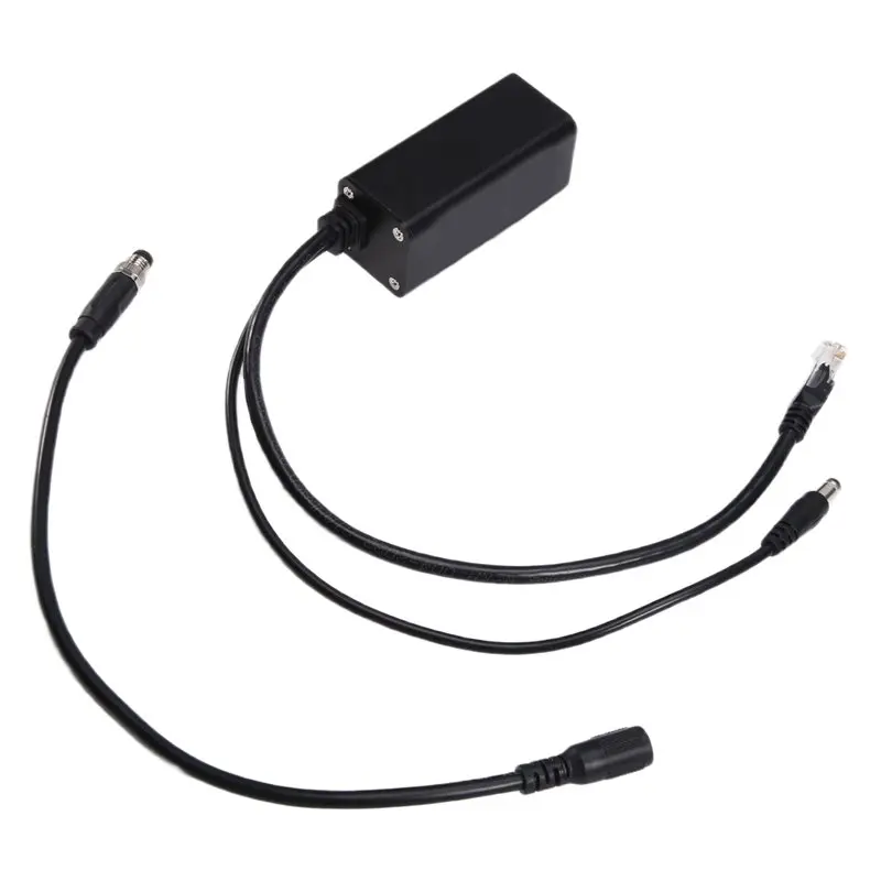 

B27B For Security CCTV System Camera 25W 2.5G For 48V To 12V POE Splitter IEEE 802.3Af Power Ethernet Splitter Adapter 12V