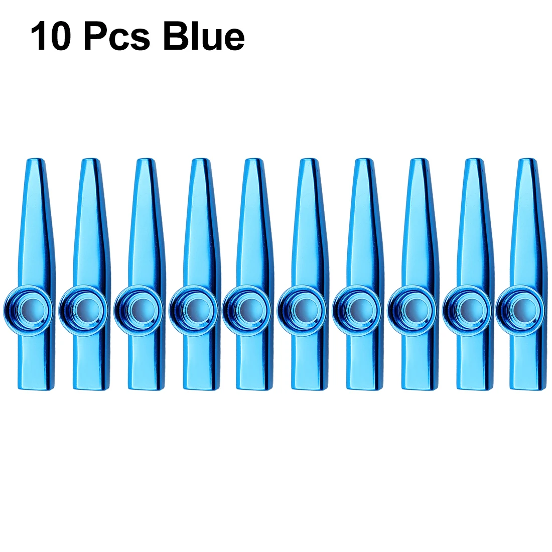 10/20 Stuks Kazoo Metalen Kleurrijke Kazoos Orff Muziekinstrumenten Fluiten Membraan Mond Kazoos Gitaar Mate Lichtgewicht Kazoo - afbeelding 1