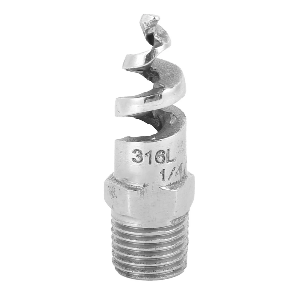 Spiral Nozzle SPJT 316L Stainless Steel Male Thread Anti‑Clogging Watering Accesssories(G1/4 DN8 )