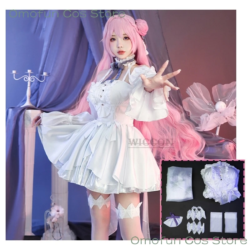 

Dorothy Cosplay Costume Game NIKKE Goddess of Victory Dorothy White Flower Wedding Dress Women Halloween Carnival Suit lolita