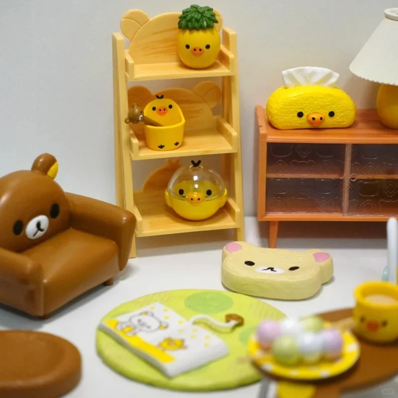 Genuine Re-Ment Spot In Rilakkuma'S Room Series Blind Box Miniature Scene Simulation Space Mini Model Tide Play Figure Gift Toy