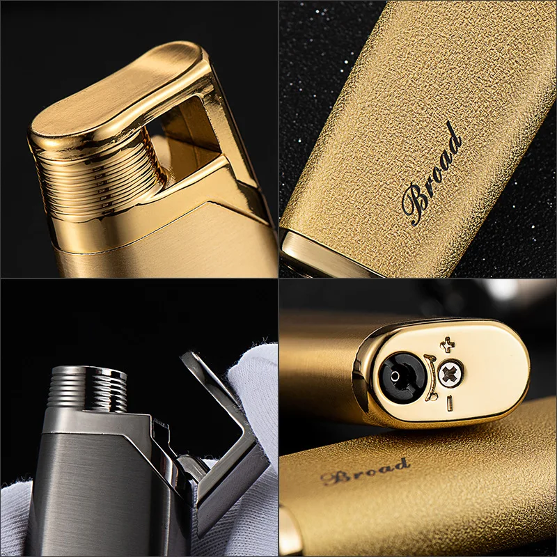 2024 New Metal Mini Direct Blow Windproof Lighter Creative Small Butane Gas Inflatable Lighter Smoking Accessories Gift Tool