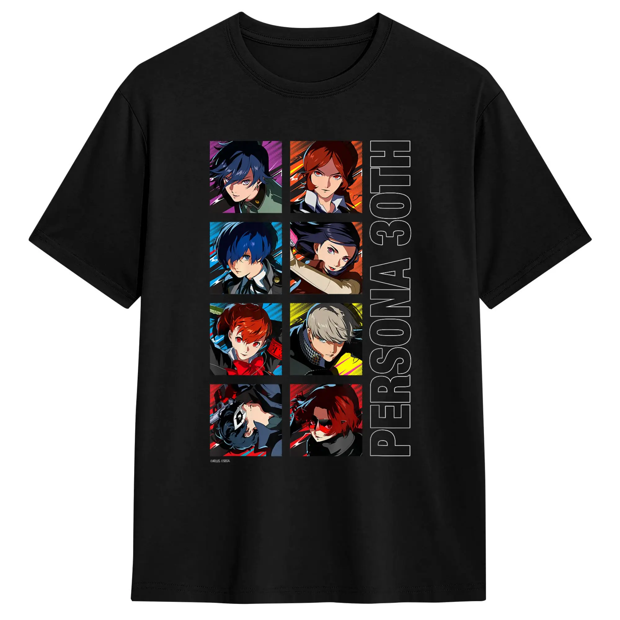 Awesome ATLUS Persona 30th Protagonist Series Legacy Stack T-Shirt for Men Cotton T Shirts Short Sleeve Tee Shirt Summer Clothes